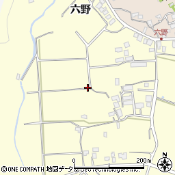 千葉県富津市六野周辺の地図