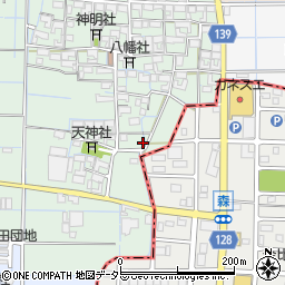 愛知県稲沢市中之庄町辻畑24周辺の地図