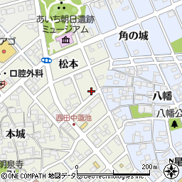 愛知県清須市西田中松本46周辺の地図