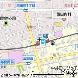 タイムズ三郷駅前駐車場周辺の地図