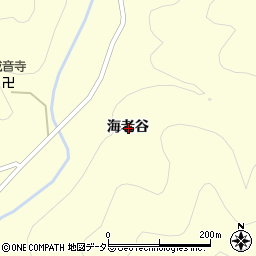 京都府南丹市日吉町四ツ谷海老谷周辺の地図