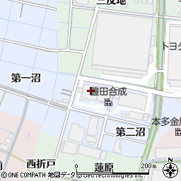 愛知県稲沢市西溝口町第二沼10周辺の地図