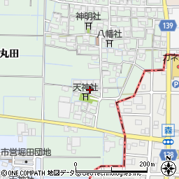 愛知県稲沢市中之庄町辻畑20周辺の地図