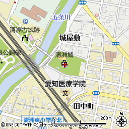 清須市役所　清洲城管理事務所周辺の地図