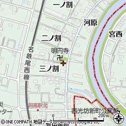 愛知県愛西市渕高町二ノ割8周辺の地図
