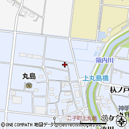 愛知県愛西市二子町上丸島138周辺の地図