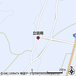 立田郵便局周辺の地図