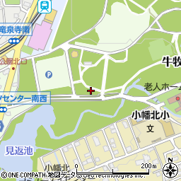 小幡緑地トイレ２周辺の地図