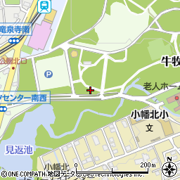小幡緑地トイレ２周辺の地図