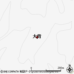 鳥取県八頭郡智頭町大背周辺の地図