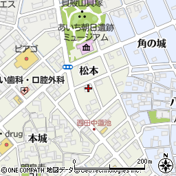 愛知県清須市西田中松本62周辺の地図