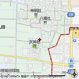 愛知県稲沢市中之庄町辻畑21周辺の地図
