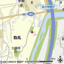 千葉県富津市数馬80周辺の地図