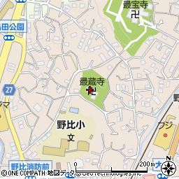 最蔵寺周辺の地図