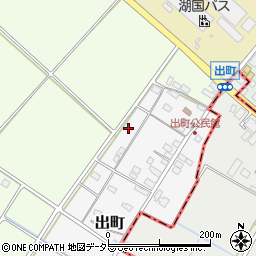 滋賀県彦根市出町周辺の地図