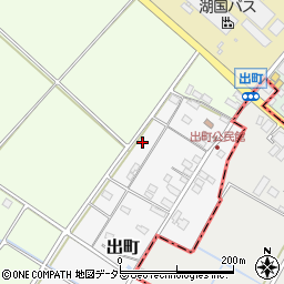 滋賀県彦根市出町周辺の地図