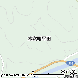 島根県雲南市木次町平田周辺の地図