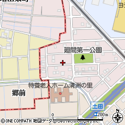 愛知県清須市廻間周辺の地図