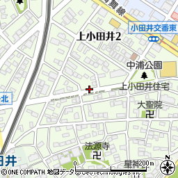 愛知県名古屋市西区上小田井周辺の地図