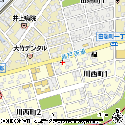 愛知県瀬戸市川西町1丁目111周辺の地図