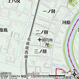 愛知県愛西市渕高町二ノ割4周辺の地図