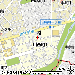 愛知県瀬戸市川西町1丁目99周辺の地図