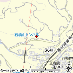 神奈川県小田原市米神199周辺の地図
