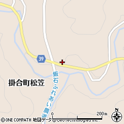 松笠簡易郵便局周辺の地図