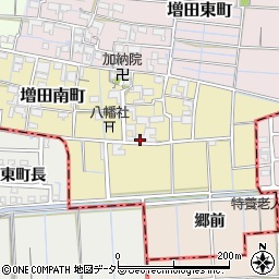愛知県稲沢市増田南町周辺の地図
