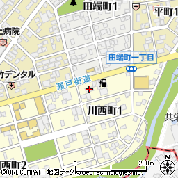 愛知県瀬戸市川西町1丁目116周辺の地図