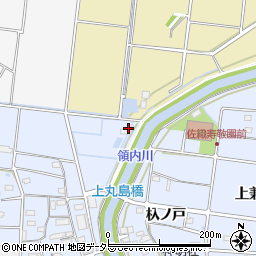 愛知県愛西市二子町上丸島213周辺の地図