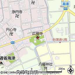 広徳寺周辺の地図