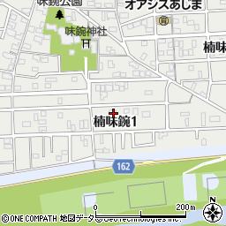 愛知県名古屋市北区楠味鋺1丁目1204周辺の地図