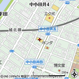 ＨｏｎｄａＣａｒｓ東海中小田井店周辺の地図