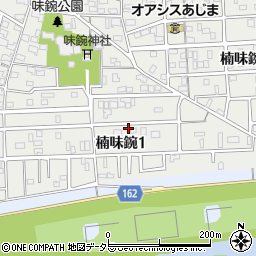 愛知県名古屋市北区楠味鋺1丁目1205周辺の地図