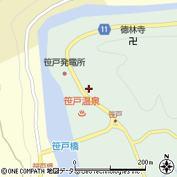 愛知県豊田市笹戸町畷周辺の地図