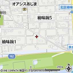 愛知県名古屋市北区楠味鋺1丁目1511周辺の地図