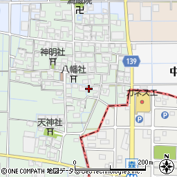 愛知県稲沢市中之庄町辻畑160周辺の地図