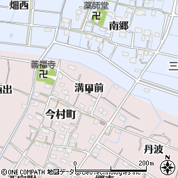 愛知県稲沢市今村町溝口前周辺の地図