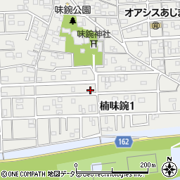 愛知県名古屋市北区楠味鋺1丁目617-2周辺の地図