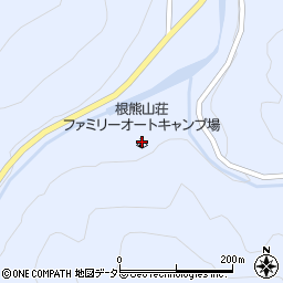 根熊山荘ファミリーオートキャンプ場周辺の地図
