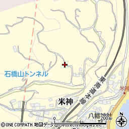 神奈川県小田原市米神204周辺の地図