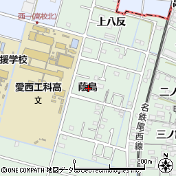 愛知県愛西市渕高町蔭島周辺の地図
