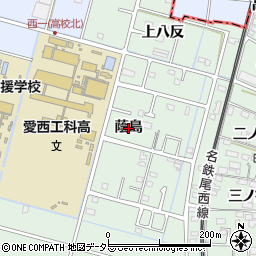 愛知県愛西市渕高町（蔭島）周辺の地図