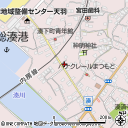 千葉県富津市湊165周辺の地図