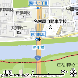 勝川橋周辺の地図