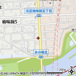 愛知県名古屋市北区楠味鋺5丁目2513周辺の地図