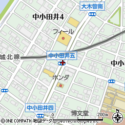 中小田井５周辺の地図