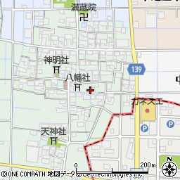 愛知県稲沢市中之庄町辻畑158周辺の地図