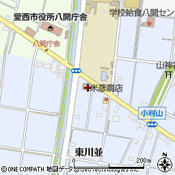 愛知県愛西市元赤目町（東川並）周辺の地図